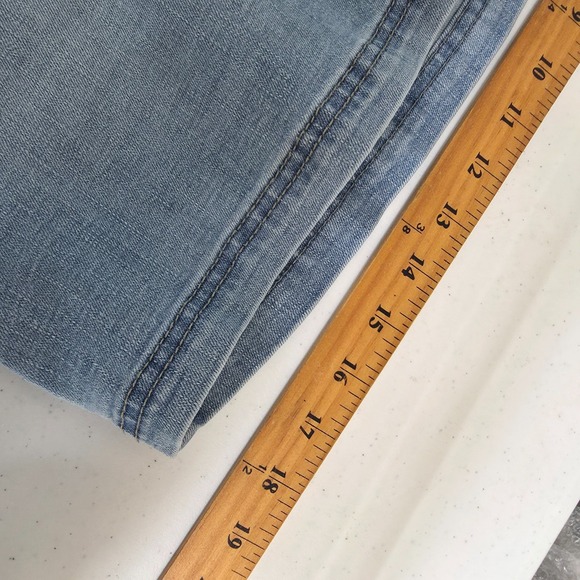 Lee Jean Skort Womens 12 M Blue Denim Mini Regular Fit Mid Rise Cotton Stretch - Picture 8 of 12